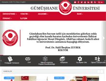 Tablet Screenshot of gumushane.edu.tr
