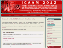 Tablet Screenshot of icaam2012.gumushane.edu.tr
